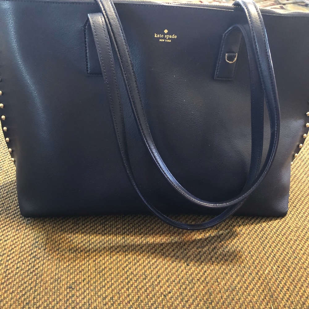 Kate Spade Blue Leather Handbag,. Made in aRowanda